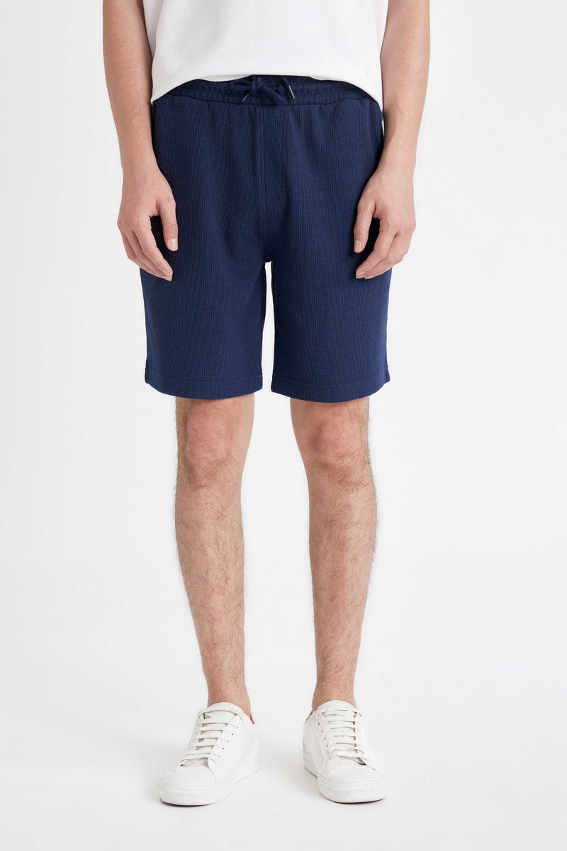 DeFacto Blue Man Slim Fit Shorts Casual - Image 4